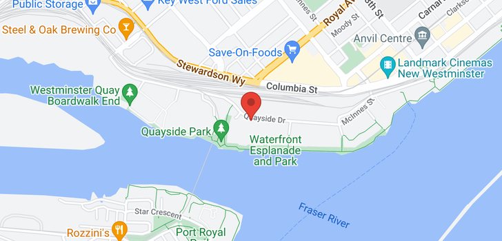 map of 209 1240 QUAYSIDE DRIVE